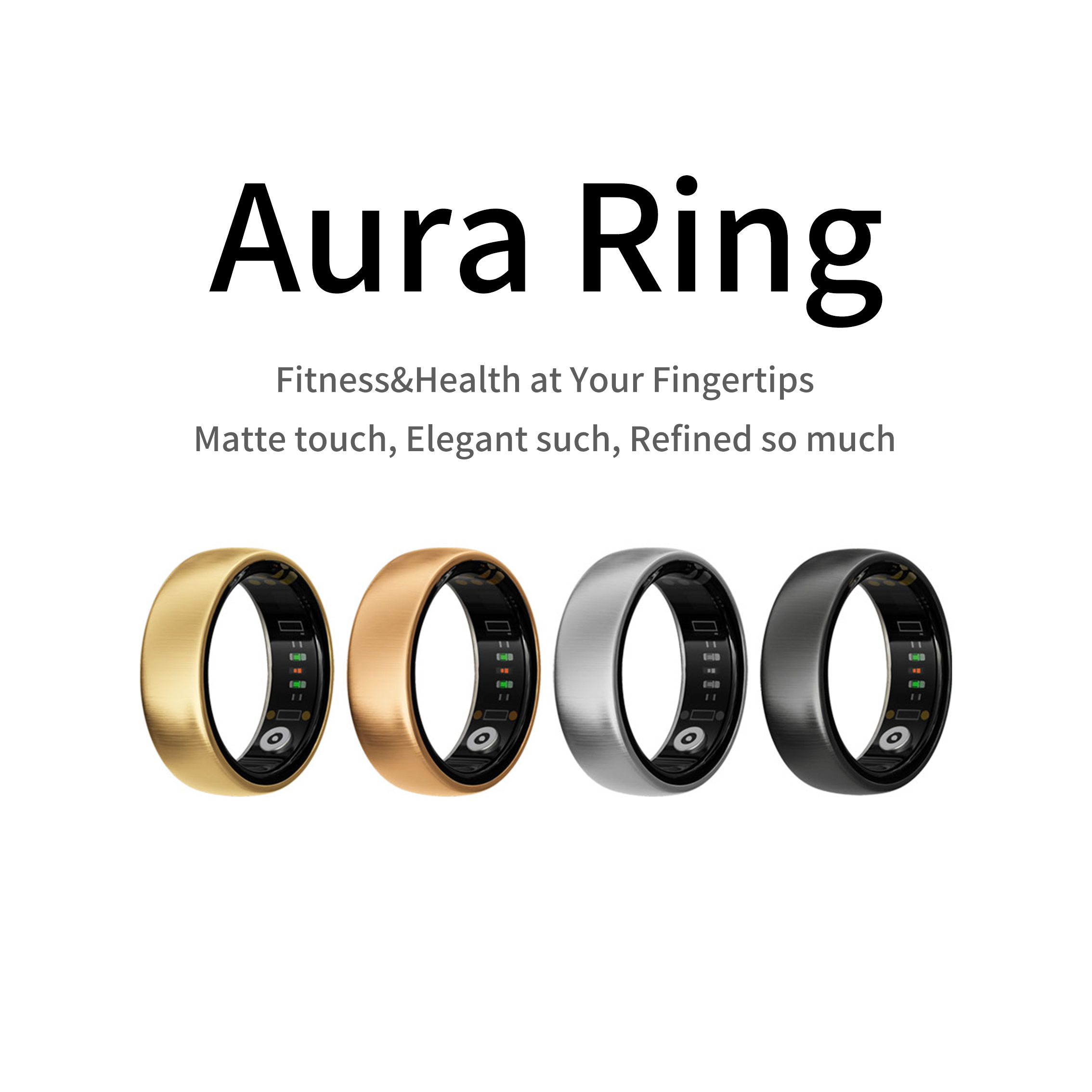 Gymnastics Rings - Умное кольцо AURA Matt Smart Ring