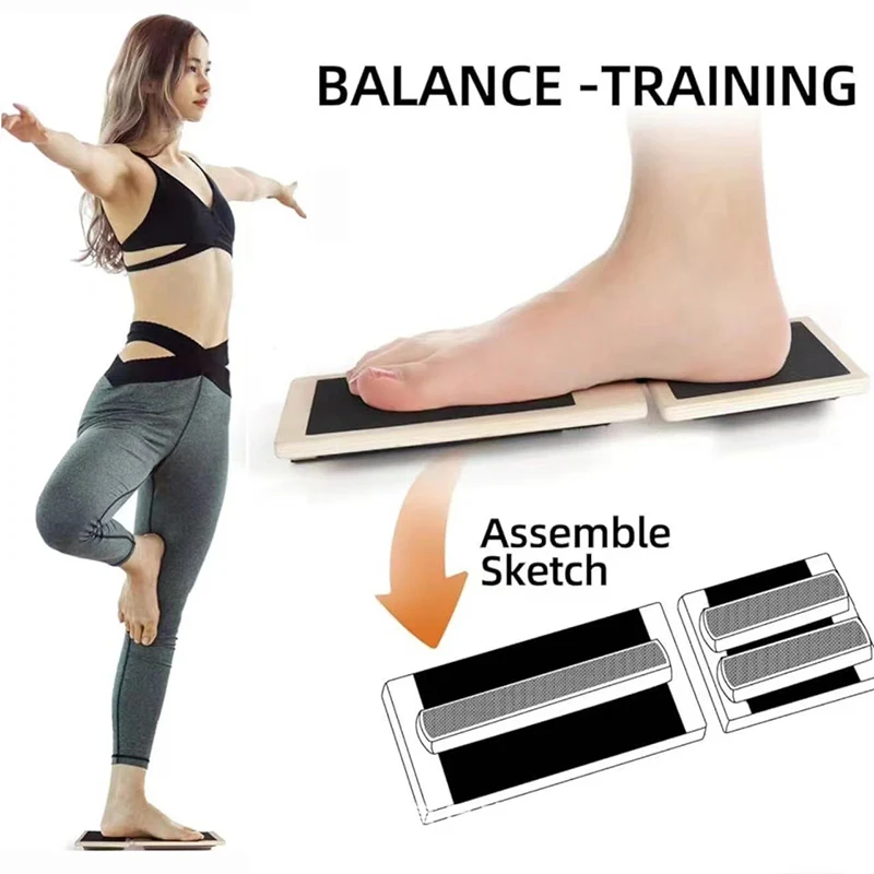 Balance Board Fitness - Деревянный тренажер для одной ноги, балансировочная