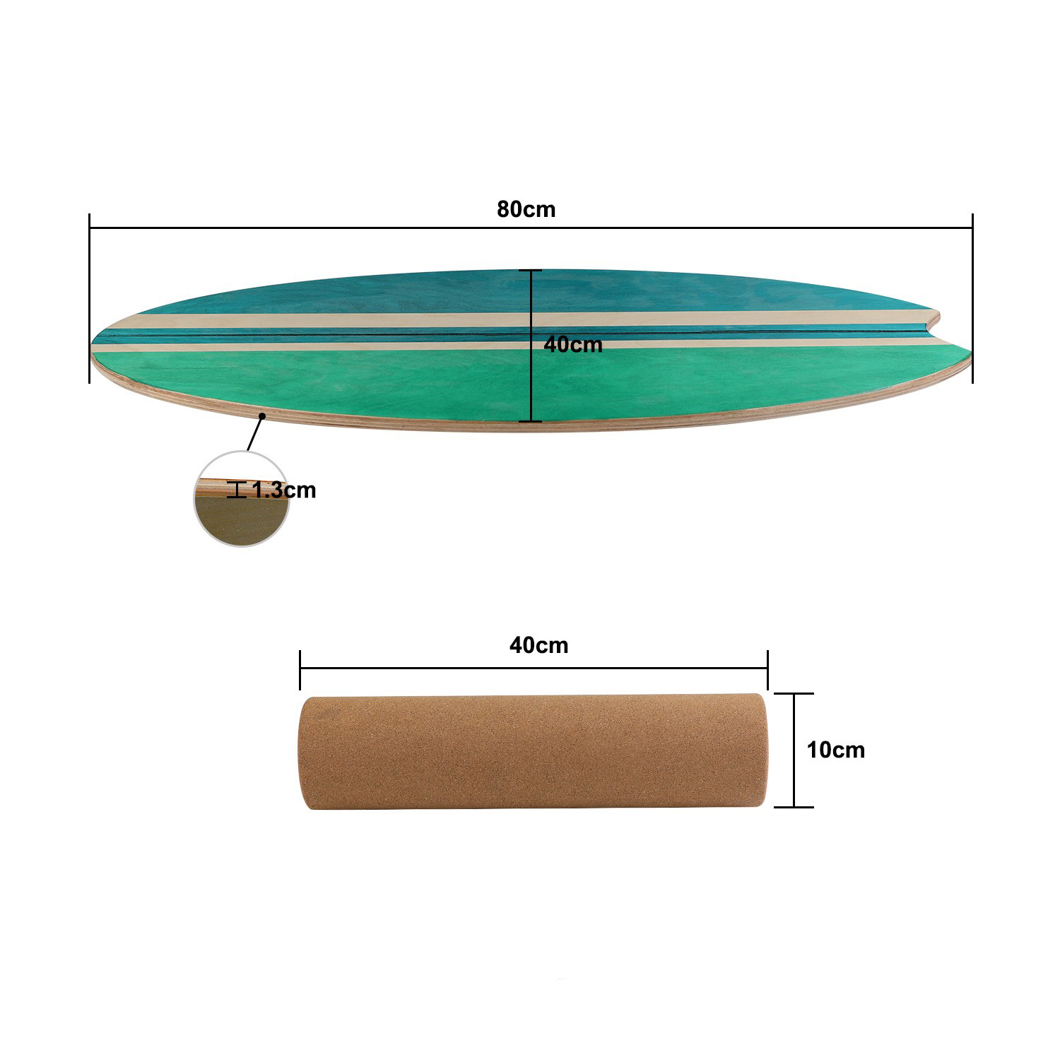 Balance Board Fitness - Деревянная балансировочная доска для фитнеса, серфинга