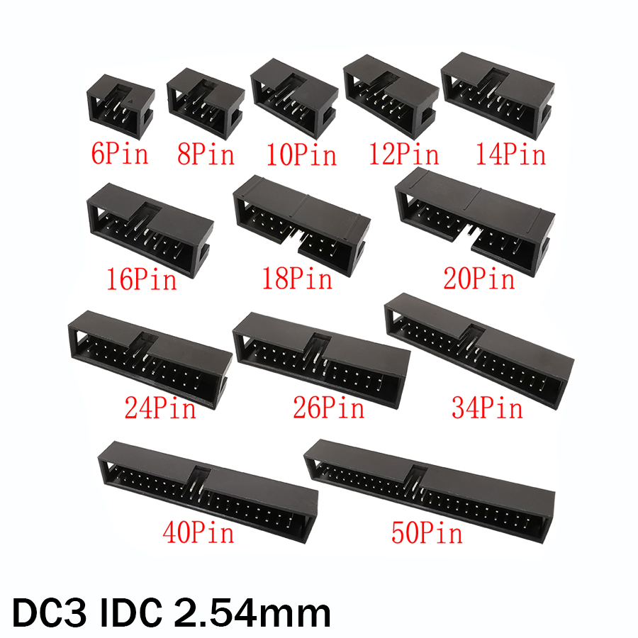 10 шт. DC3 6P ~ 50Pin IDC 2,54 – обзор и цена Dip Bar Parallel